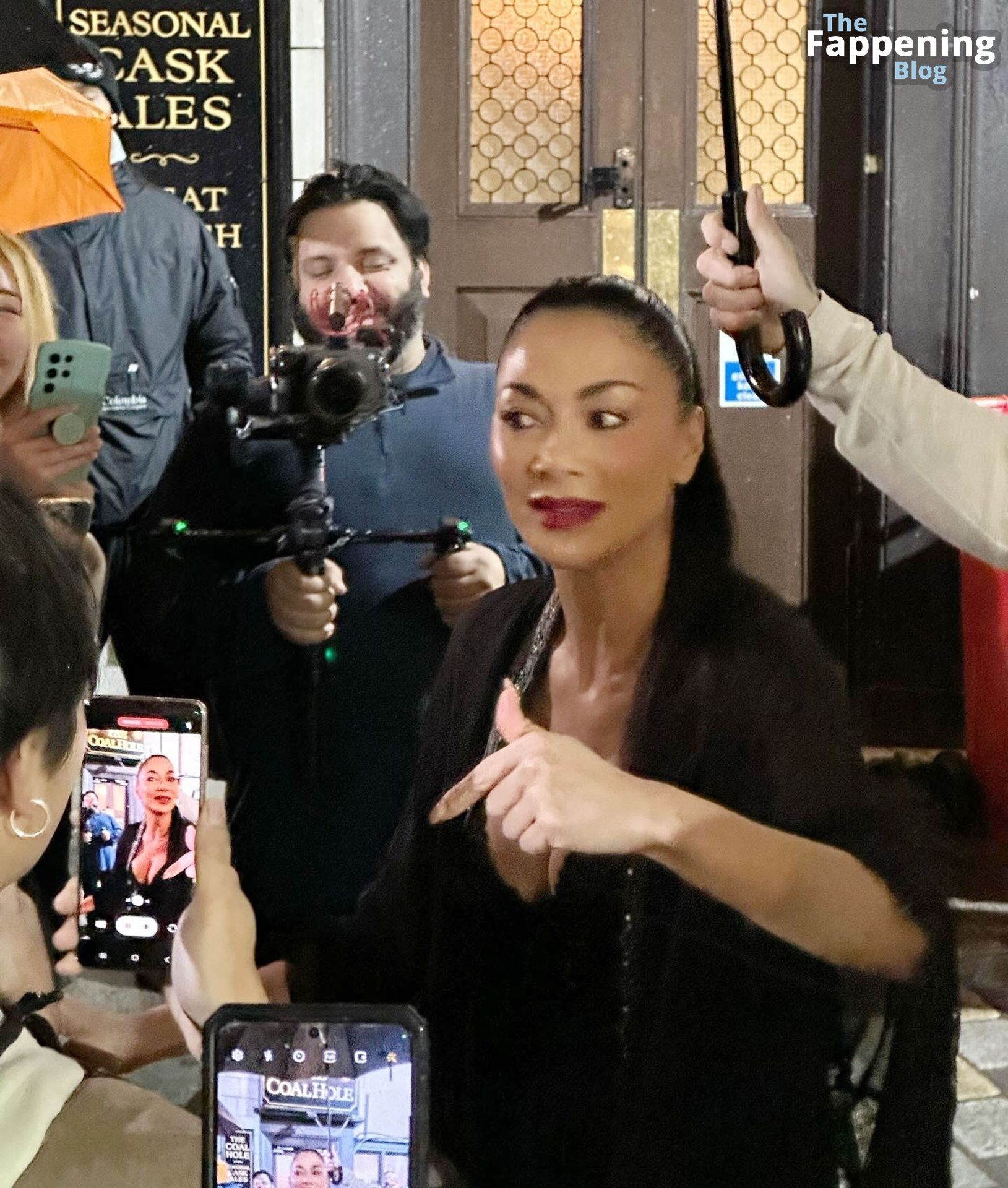 Nicole Scherzinger Looks in Great Spirits While Meeting Fans Outside the Savoy Theatre (14 Photos)