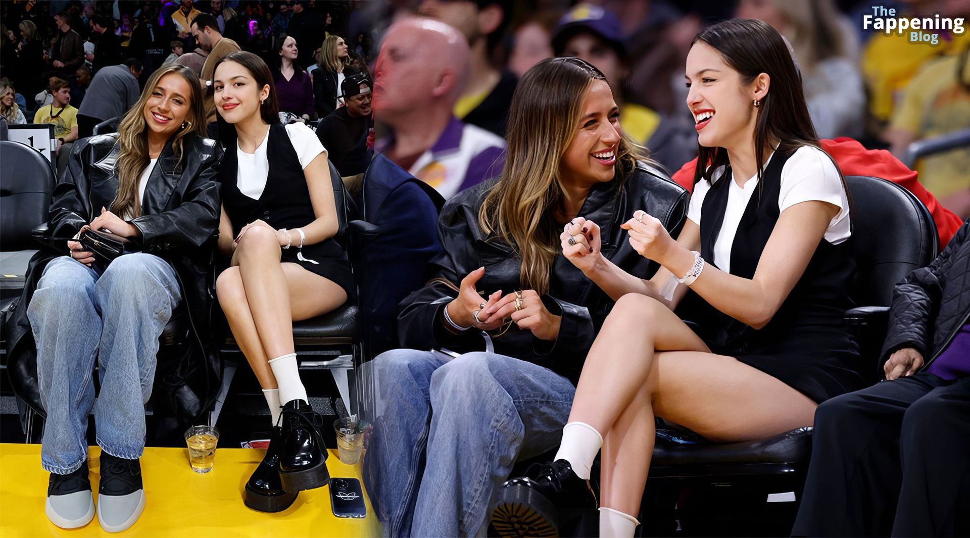 Olivia Rodrigo Displays Her Sexy Legs on the NBA Game (15 Photos)