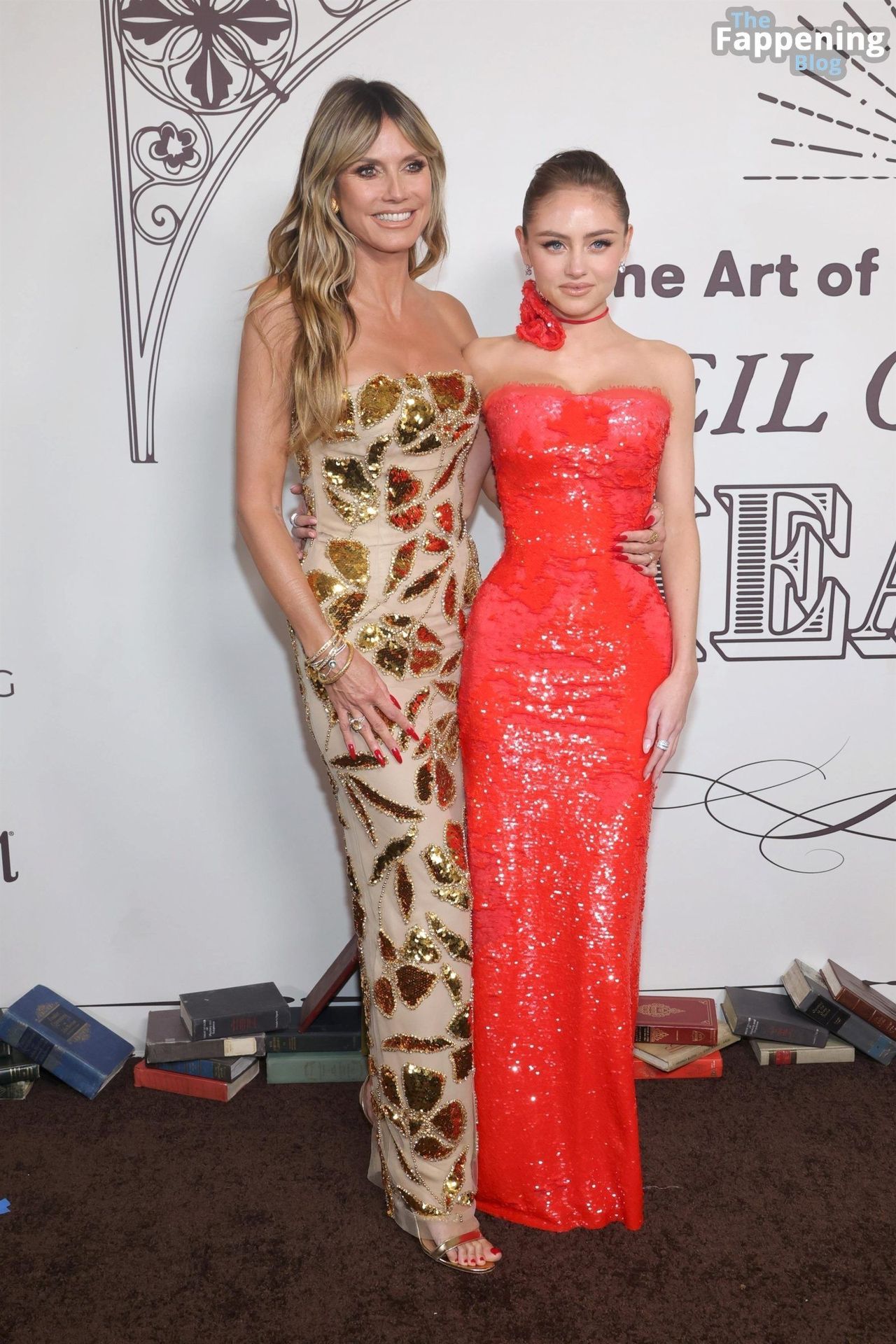 Leni Klum Looks Sexy in a Red Dress at The Art of Elysium’s 25th Anniversary HEAVEN Gala (34 Photos)