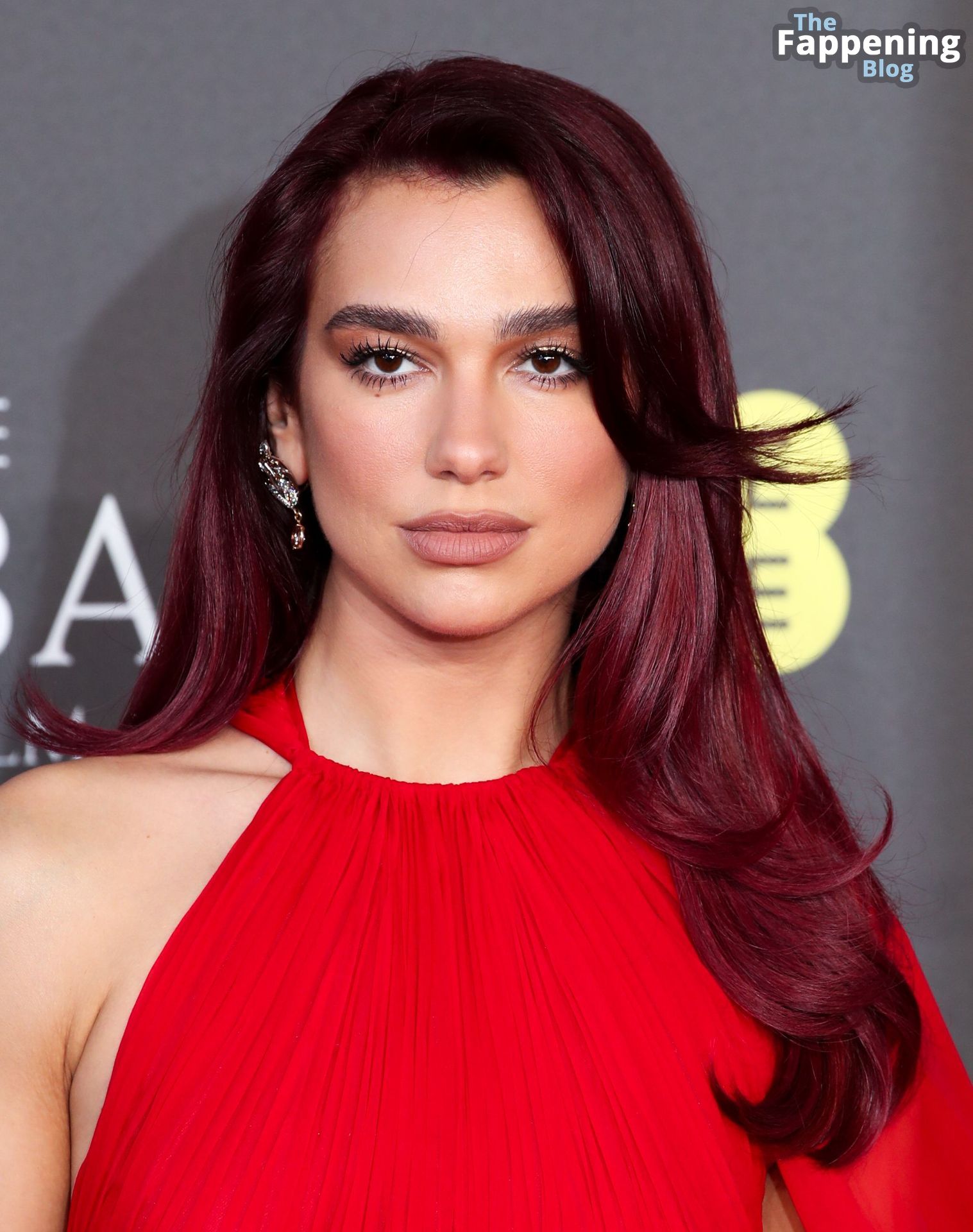 Dua Lipa Stuns in a Red Dress at the 77th British Academy Film Awards in London (78 Photos)