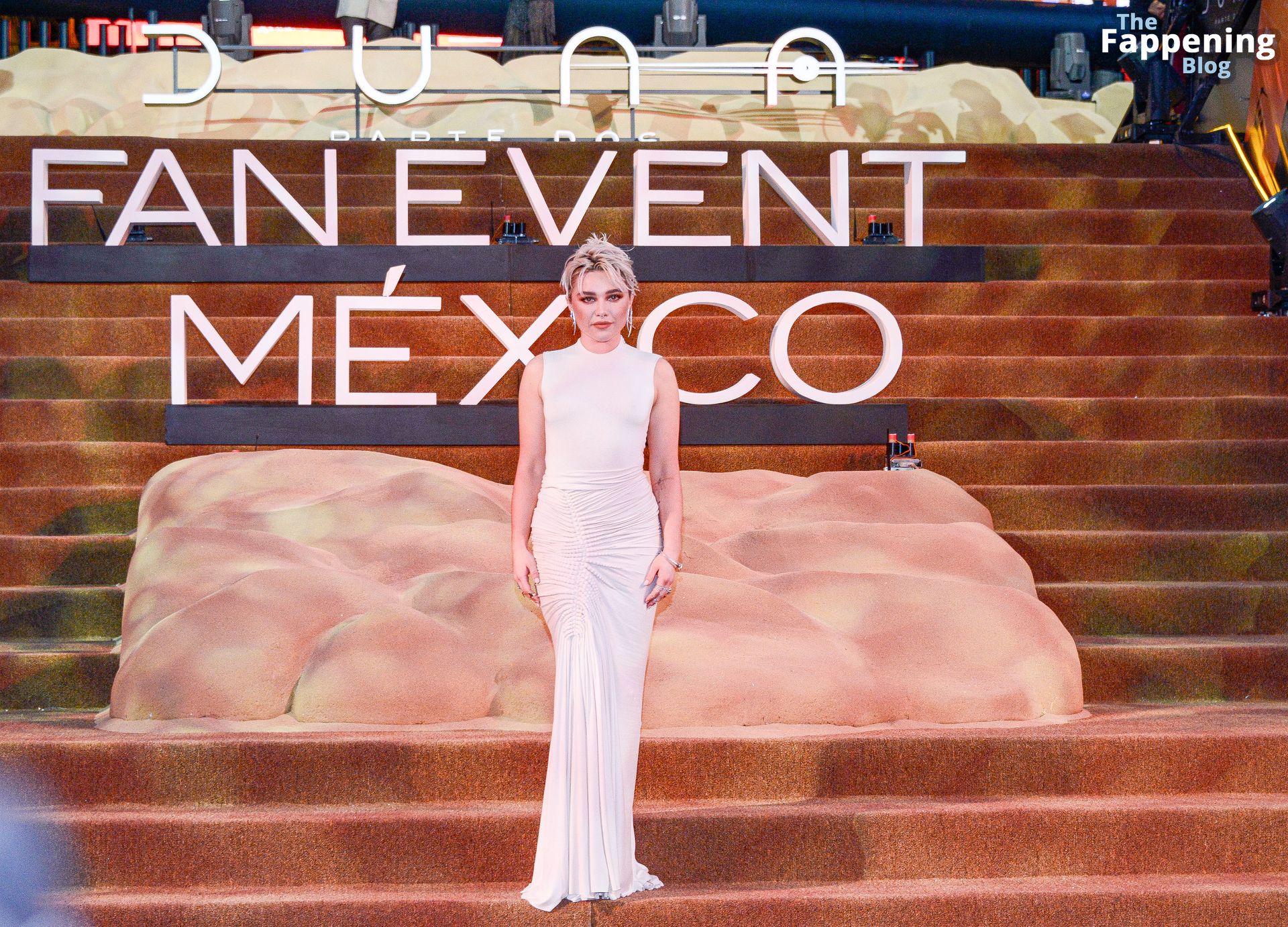 Florence Pugh Shows Off Her Pokies During the Red Carpet of the Film “Dune: Part Two” in Mexico City (160 Photos)
