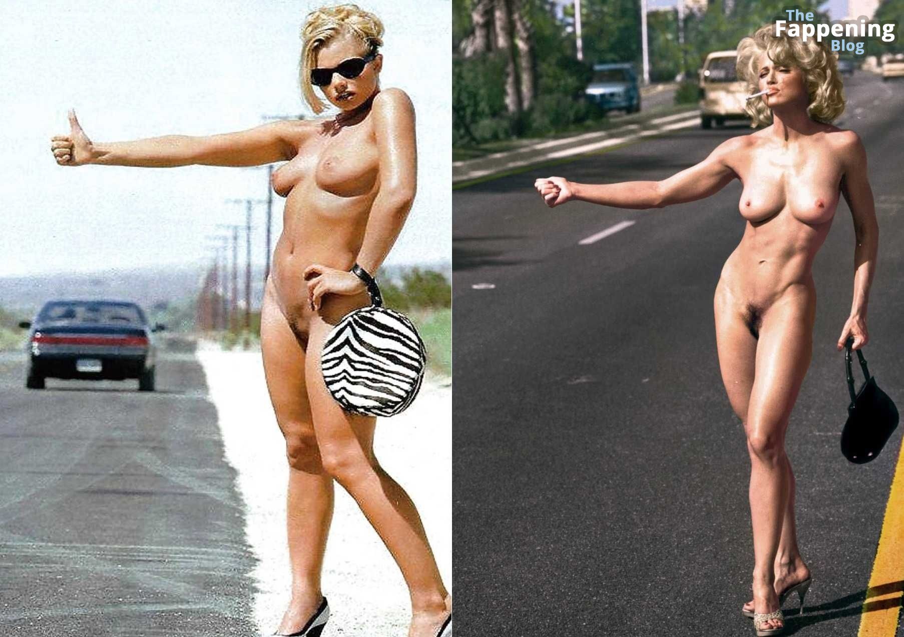 Jaime Pressly &amp; Madonna Nude (1 Collage Photo)