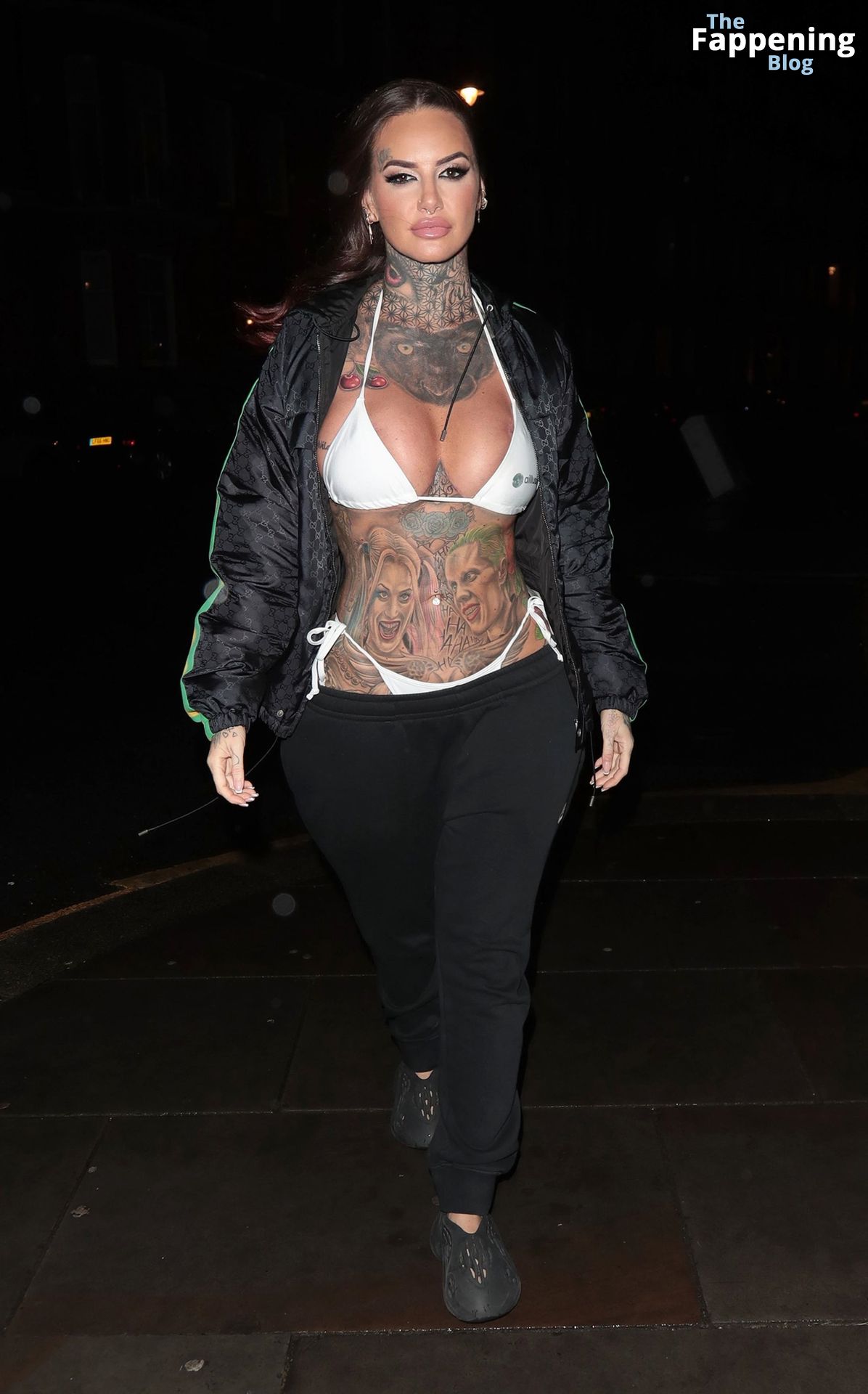 Jemma Lucy Show Off Her Big Boobs in a White Bikini Top in London (16 Photos)