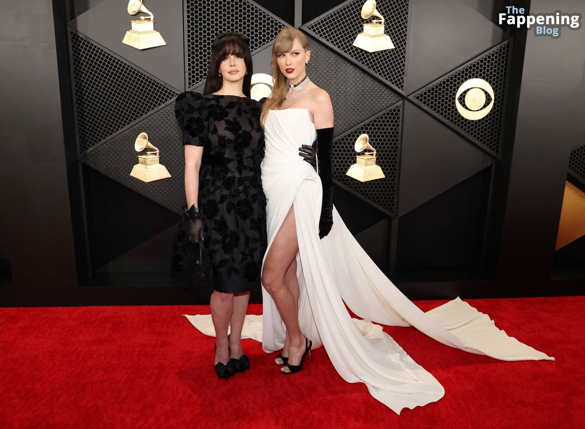Taylor Swift Wows in White Arriving at the 66th Annual Grammy Awards (150 Photos)