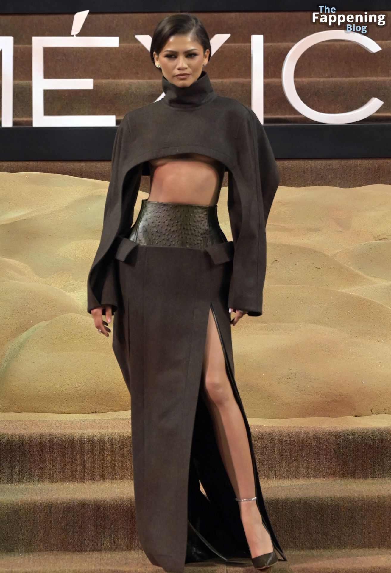 Zendaya Shows Off Her Underboob at the “Dune: Part Two” Event in Mexico City (76 Photos)