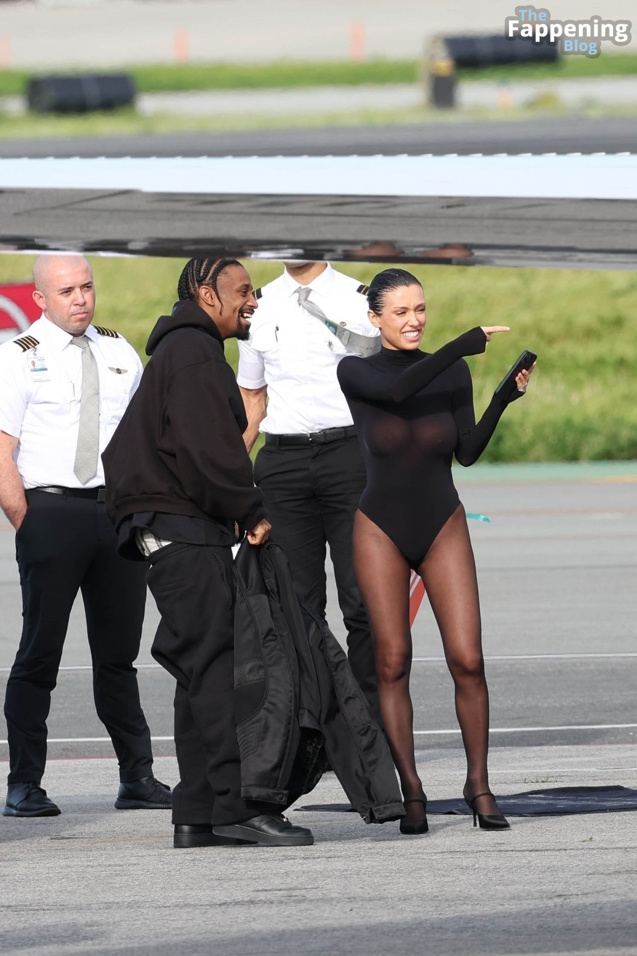 Kanye West &amp; Ty Dolla $ign Jet Back to LA with Bianca Censori and Alexandra Censori in Lavish Style (78 Photos)
