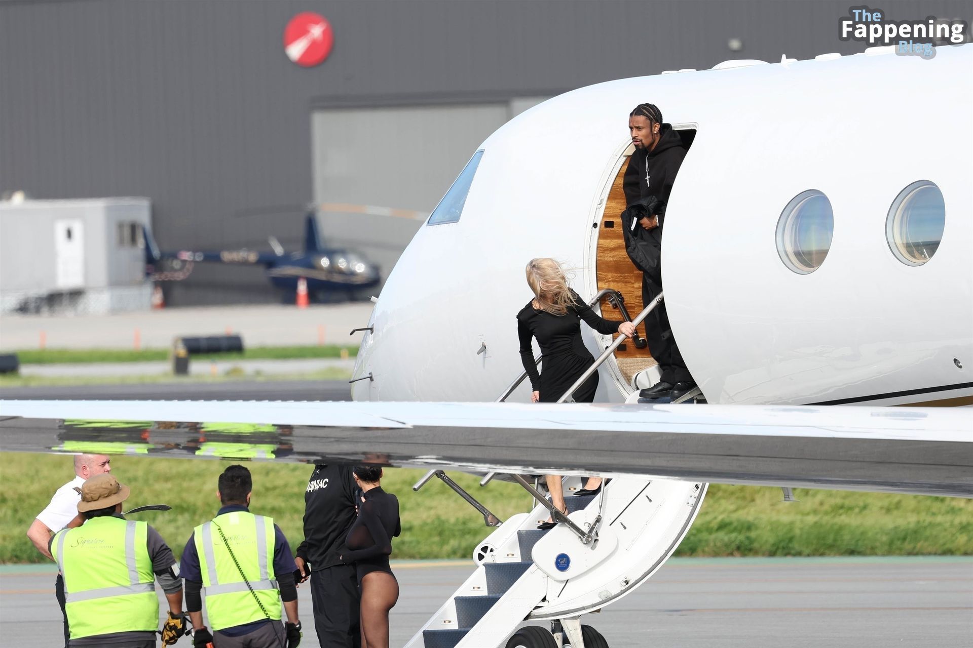 Kanye West &amp; Ty Dolla $ign Jet Back to LA with Bianca Censori and Alexandra Censori in Lavish Style (78 Photos)