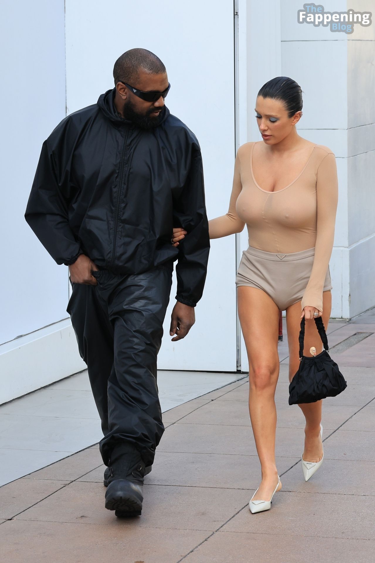 Braless Bianca Censori Heads to Cheesecake Factory with Ye in LA (150 Photos)