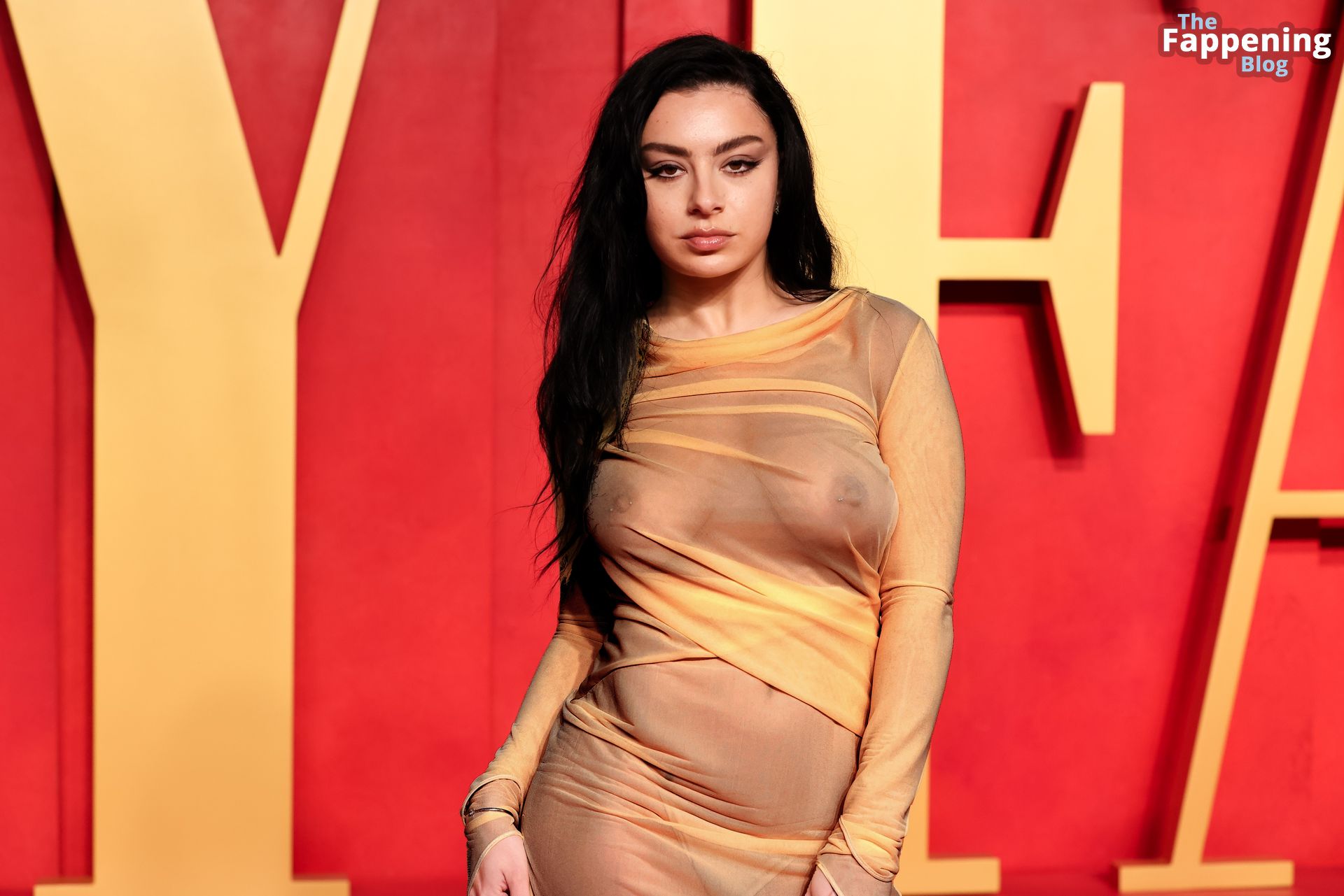 Charli XCX Displays Her Nude Tits at the 2024 Vanity Fair Oscar Party (22 Photos)