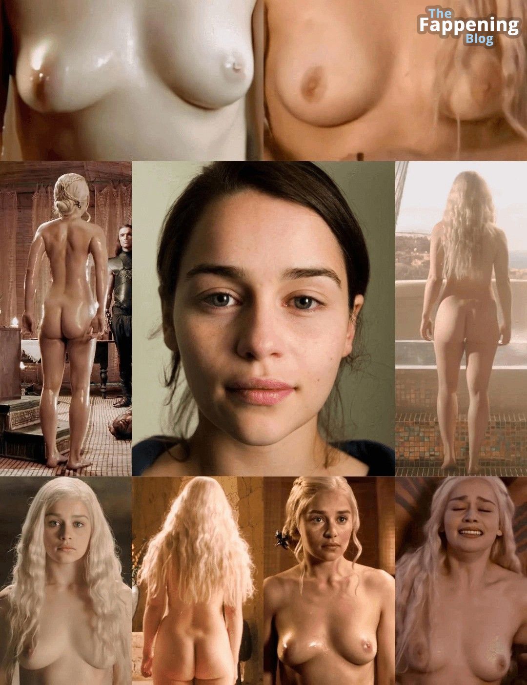 Emilia Clarke Nude (1 Collage Photo)