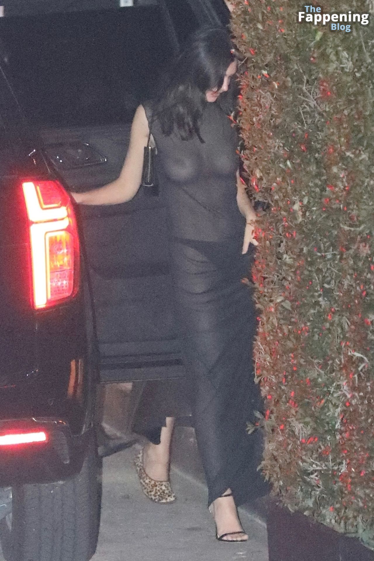 Emily Ratajkowski Shows Off Her Nude Boobs as She Attends Jay-Z and Beyoncé’s Post-Oscar Party (8 Photos)