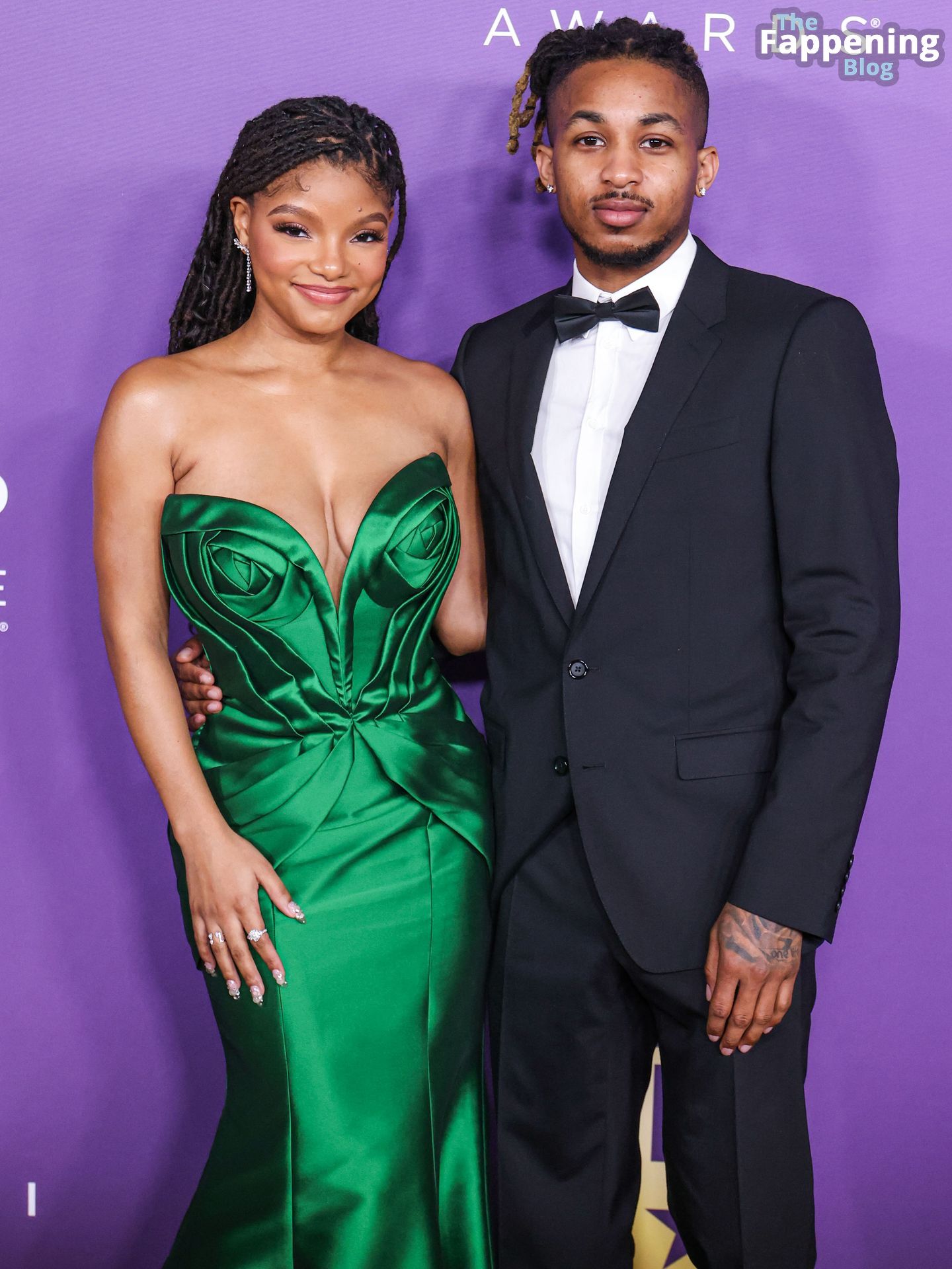 Halle Bailey Displays Her Sexy Boobs at the 55th NAACP Image Awards (62 Photos)