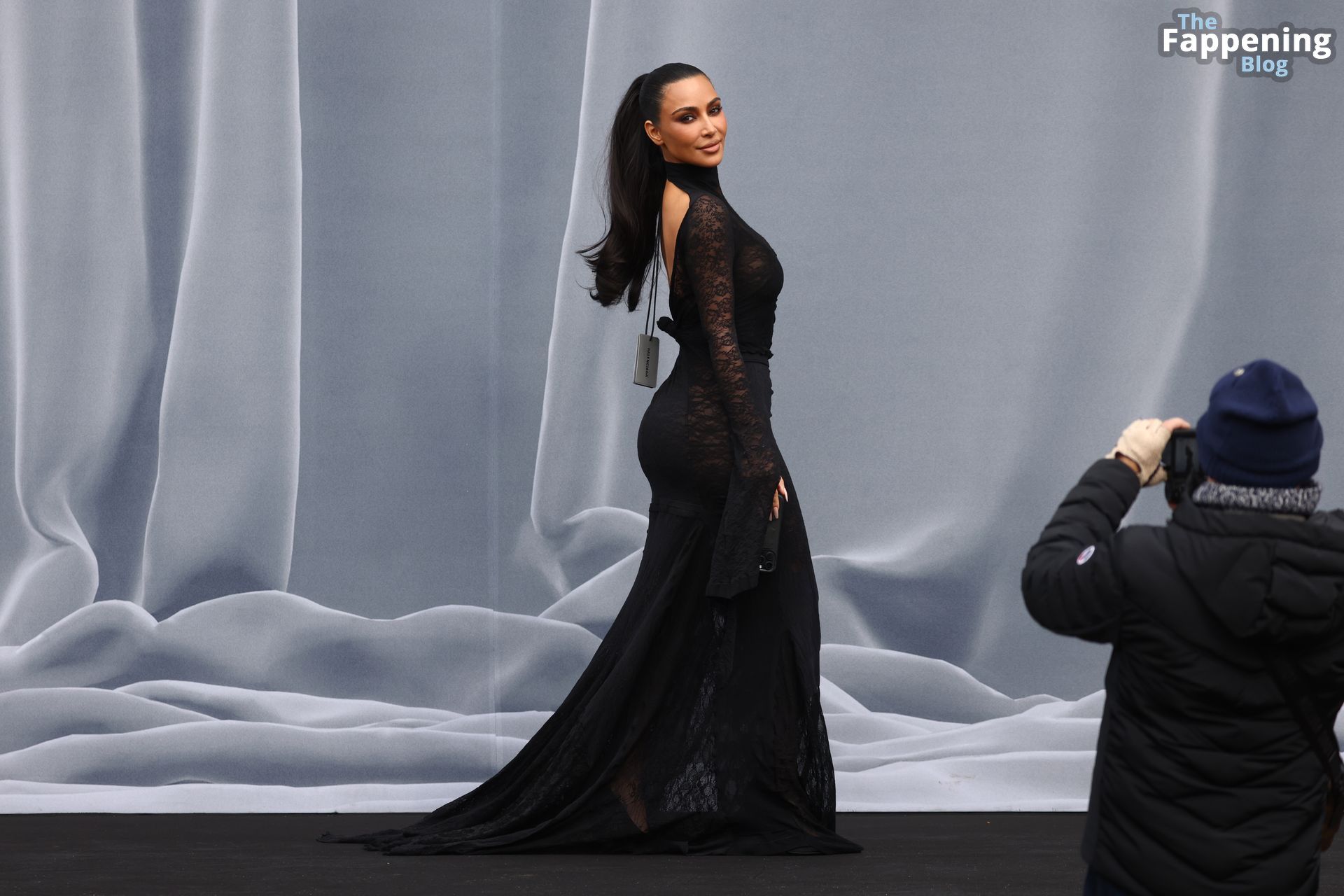 Kim Kardashian Shows Off Her Curves as She Attends at the Balenciaga Womenswear Fashion Show (139 Photos)