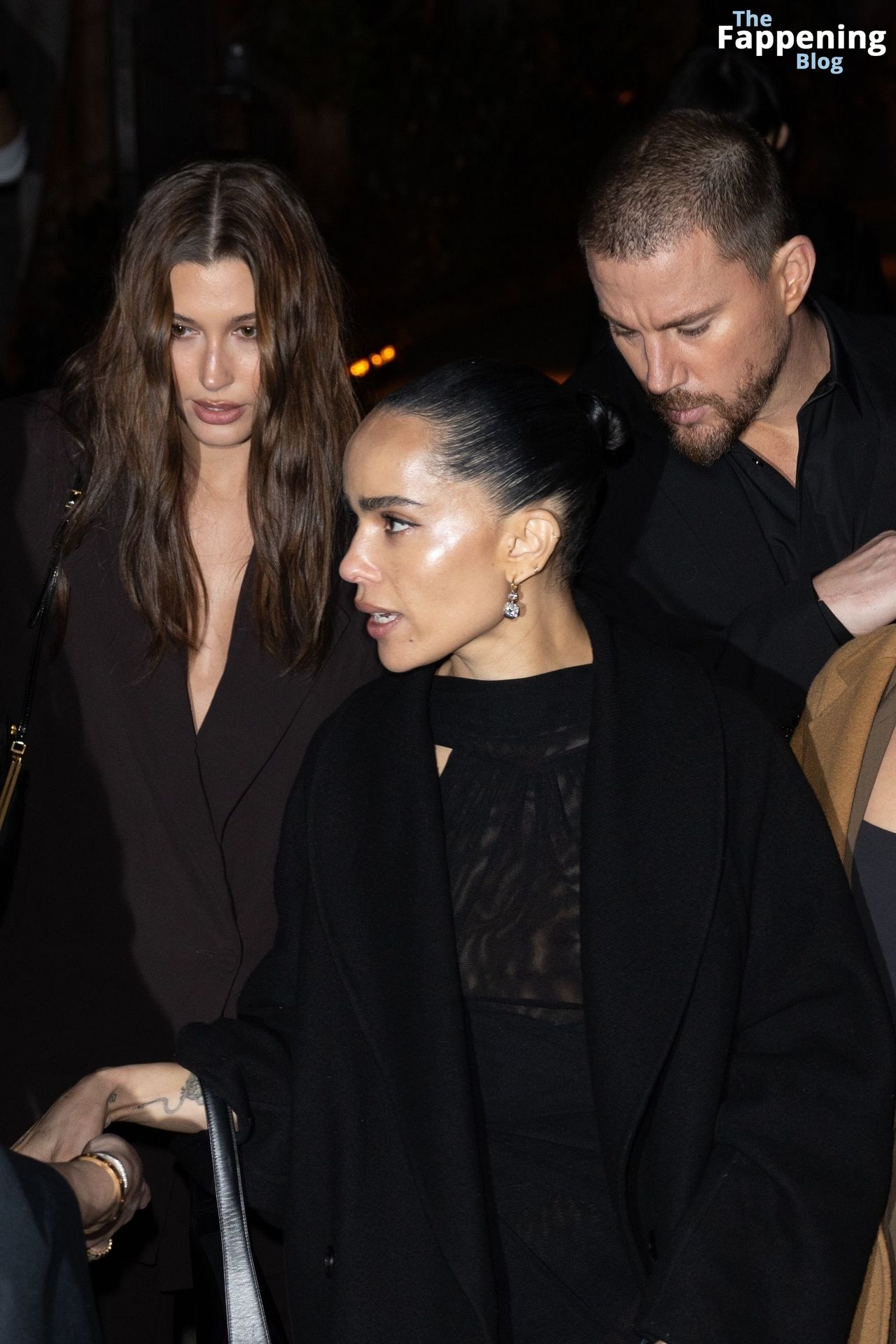 Zoë Kravitz Flashes Her Nude Tits at the YSL Oscar Pre-Party (29 Photos)