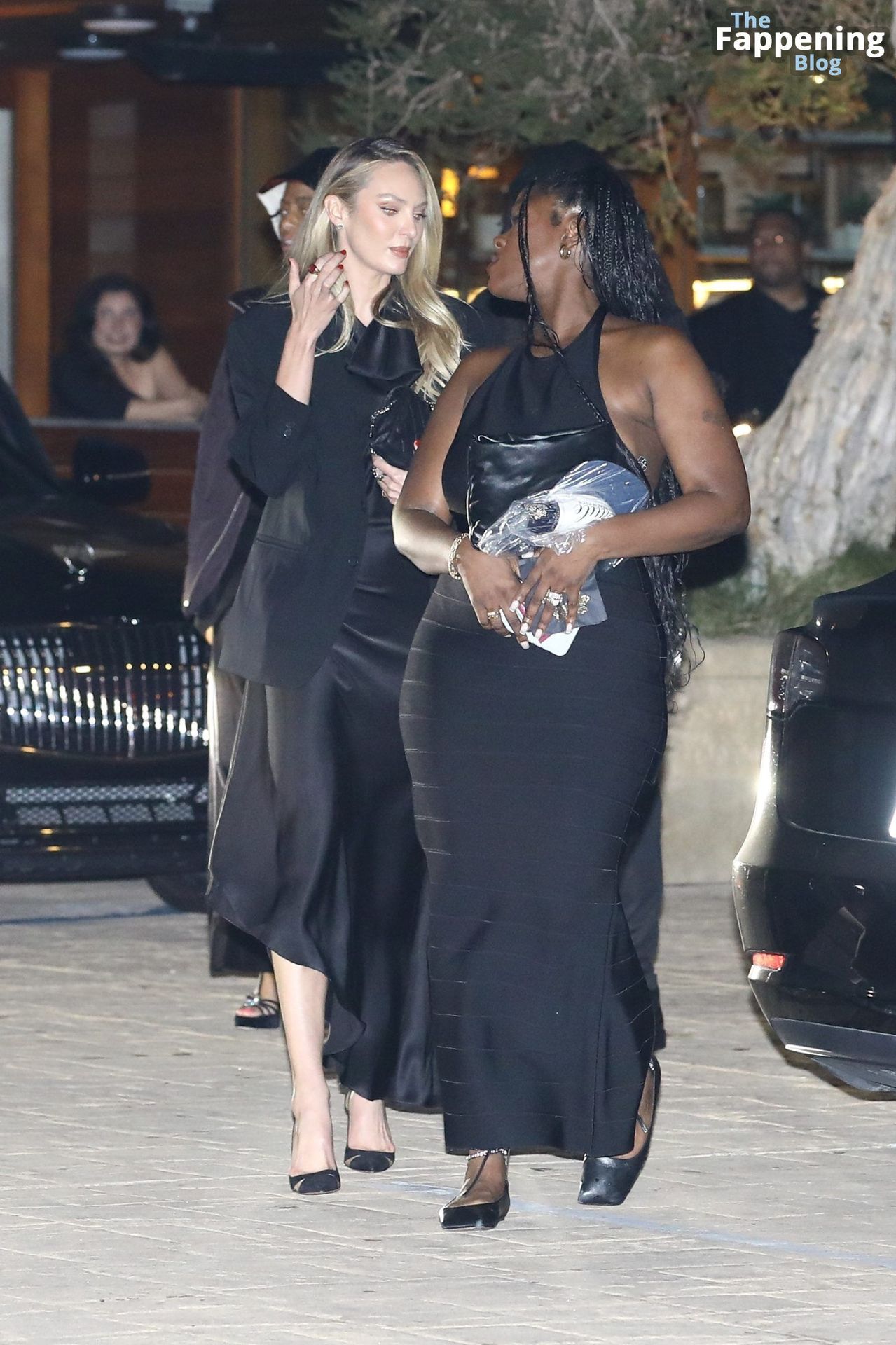 Candice Swanepoel Flaunts Her Slender Figure in a Black Dress in Malibu (17 Photos)