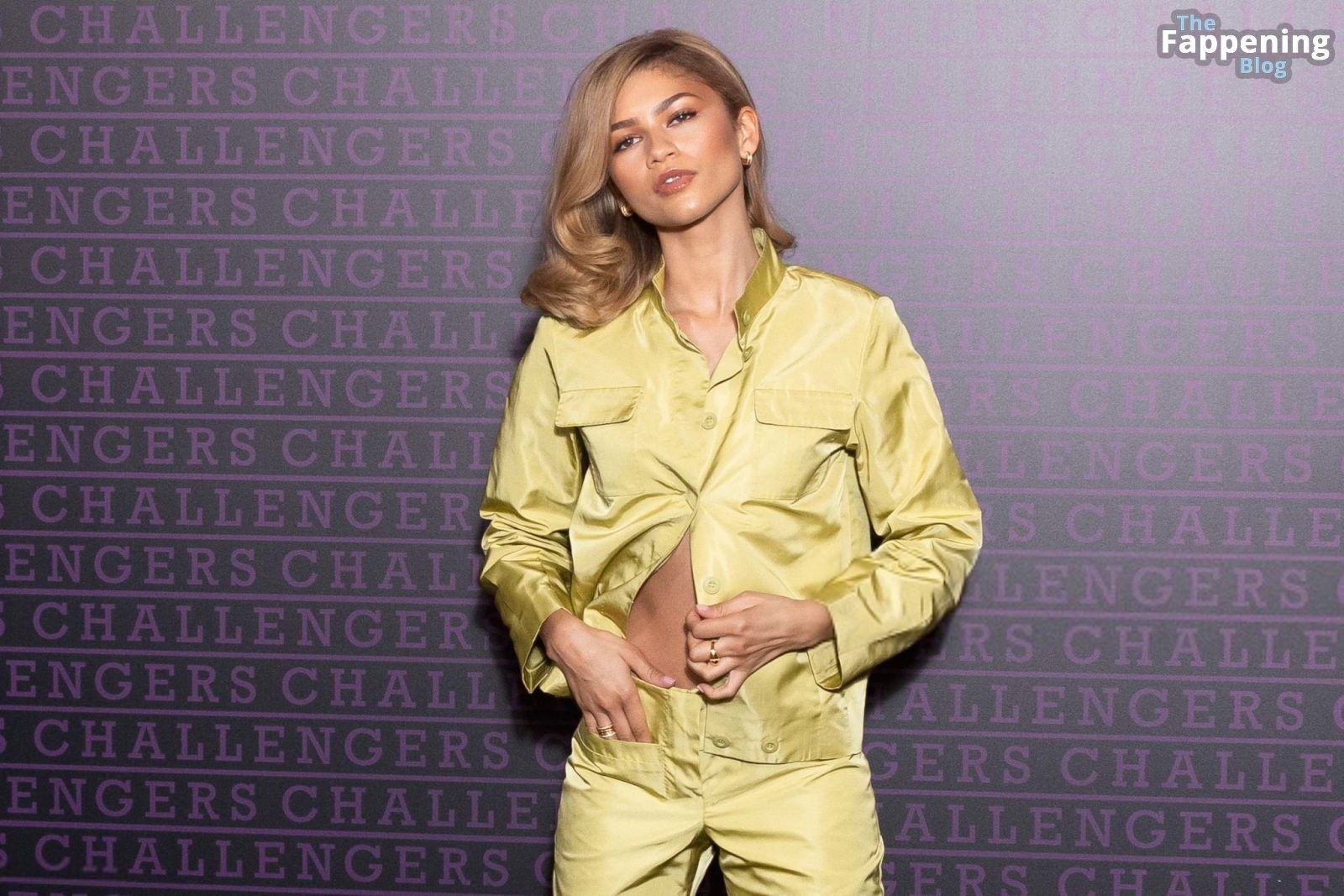 Zendaya Flashes Her Nipple at the “Challengers” Photocall in Paris (79 Photos)