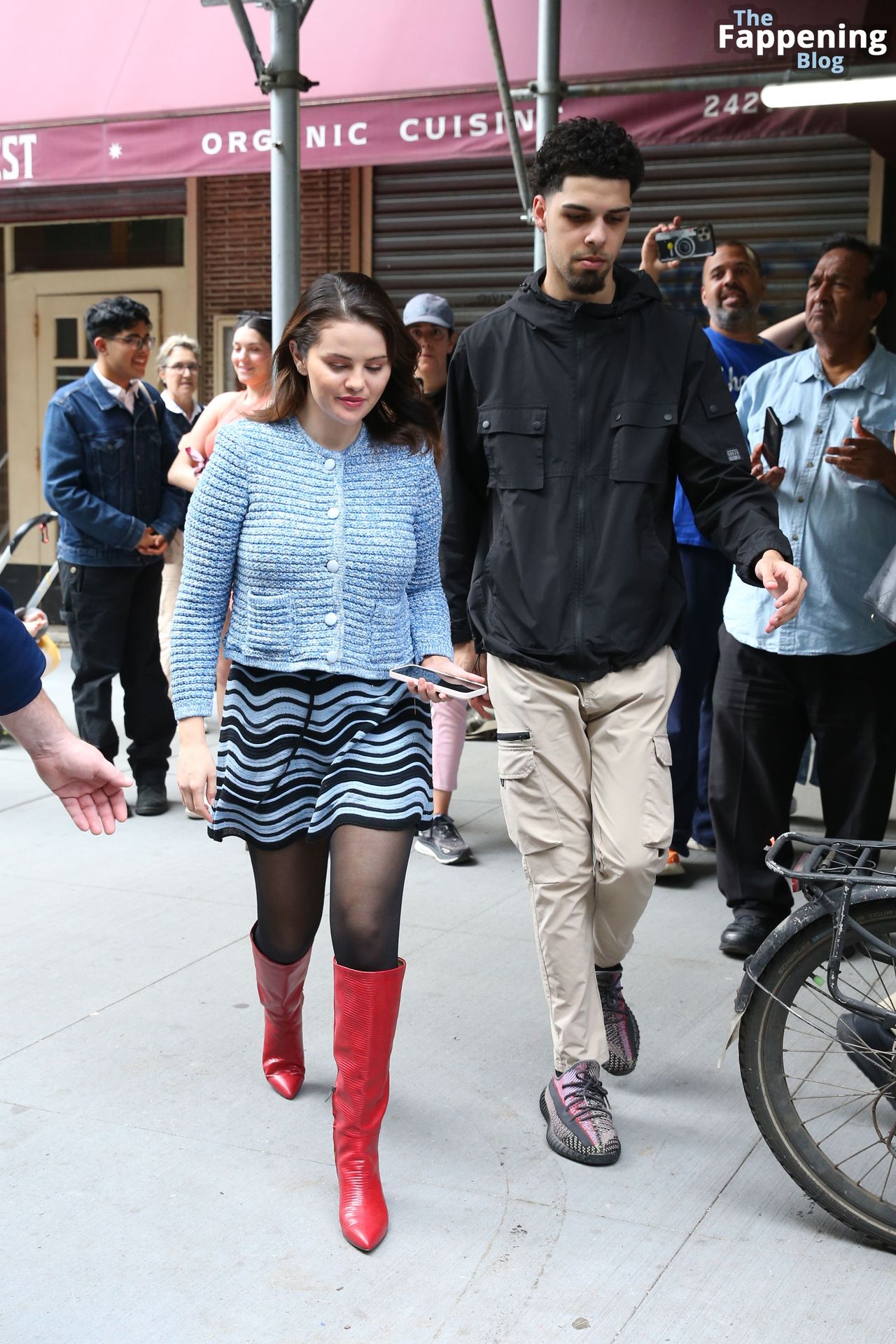 Selena Gomez Looks Hot in Red Boots and Black Stockings on the “Only Murders” Set in NYC (35 Photos)