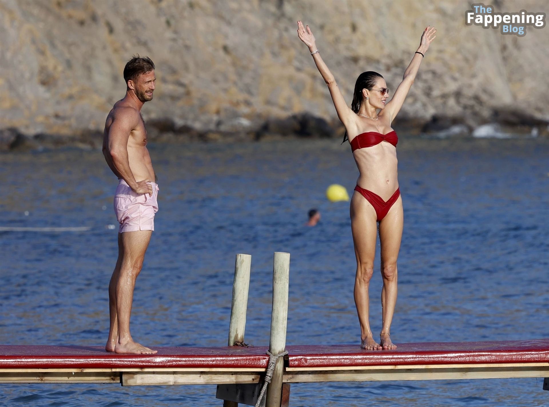 Alessandra Ambrosio is Seen with Alexander Smurfit Enjoying a Swim Together in Ibiza (39 Photos)