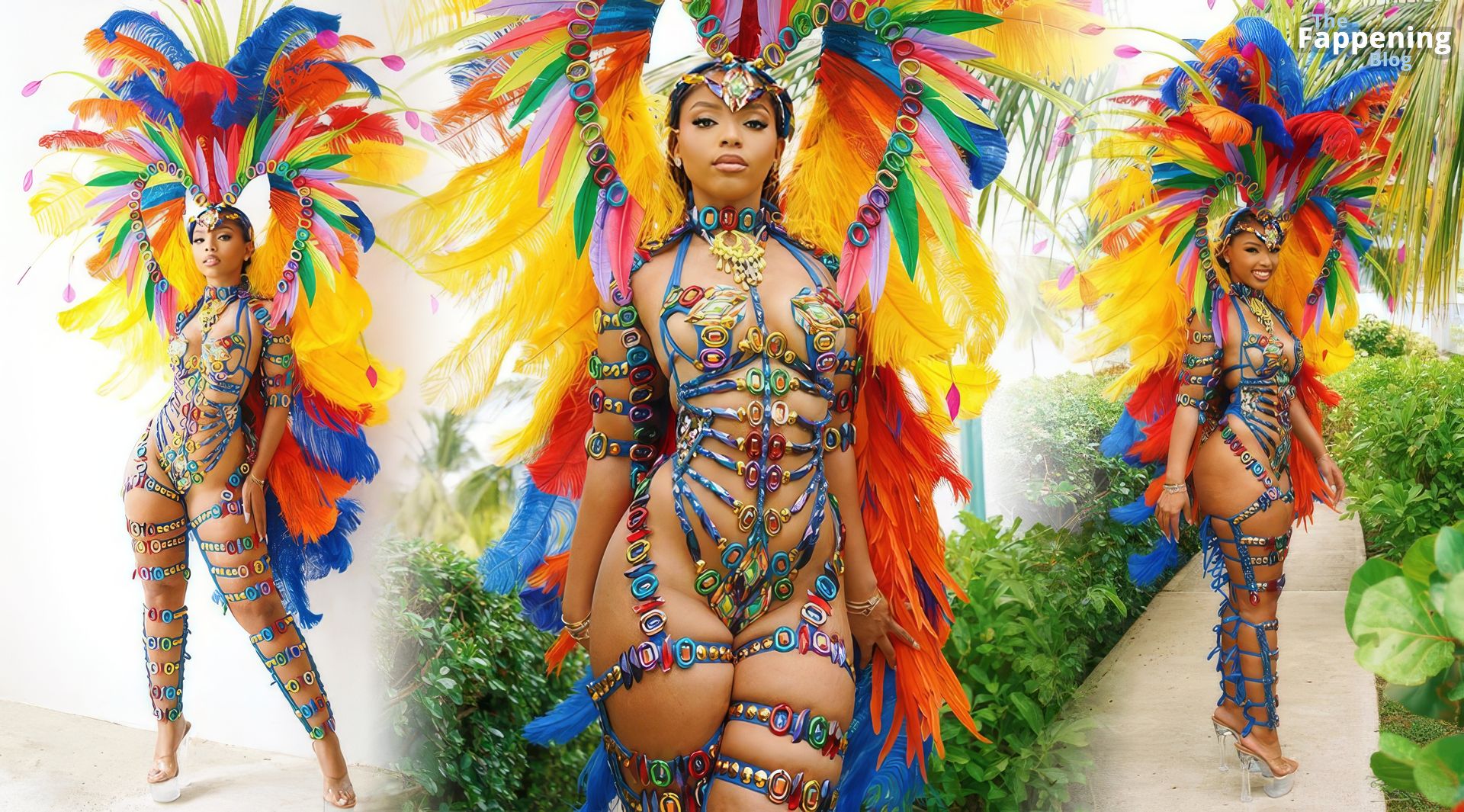 Chloe Bailey Looks Stunning in a Sexy Carnival Outfit in St. Lucia (9 Photos)