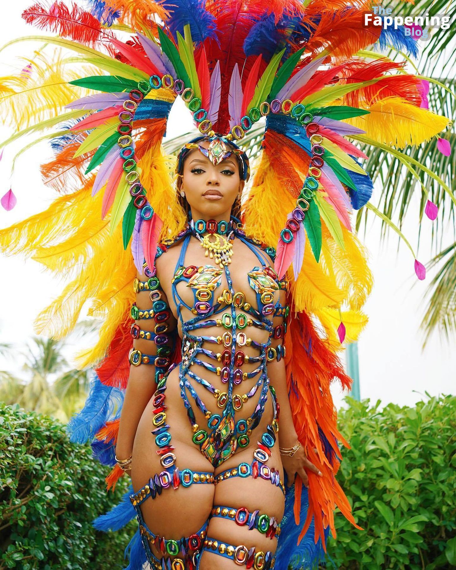 Chloe Bailey Looks Stunning in a Sexy Carnival Outfit in St. Lucia (9 Photos)