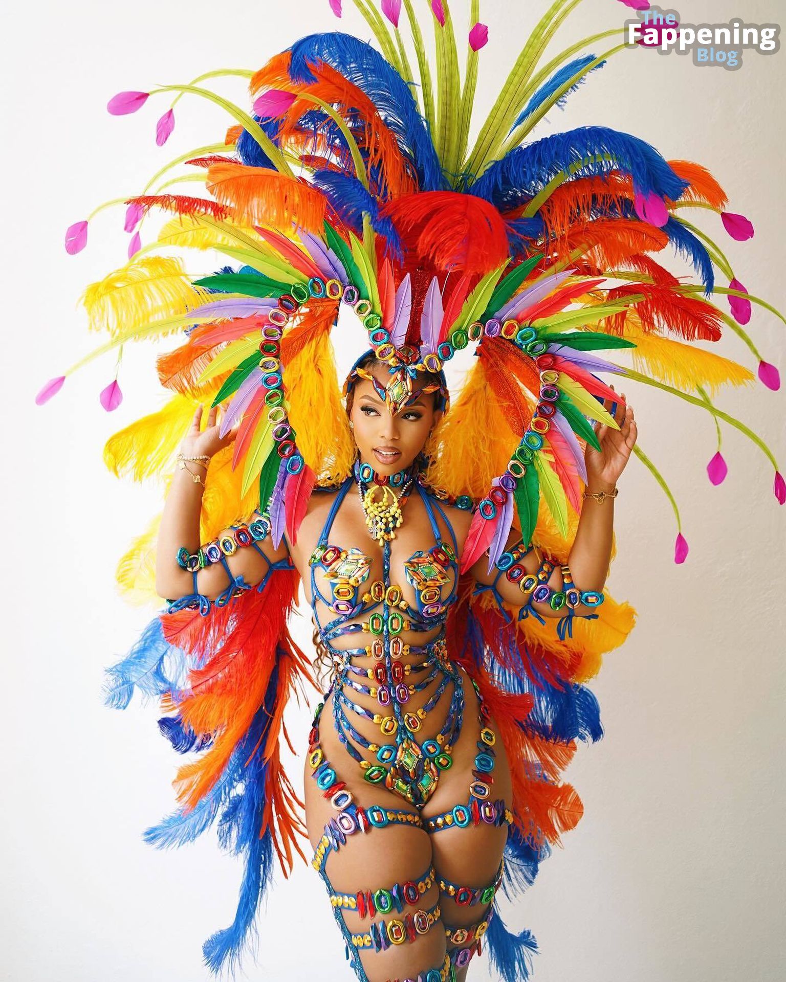 Chloe Bailey Looks Stunning in a Sexy Carnival Outfit in St. Lucia (9 Photos)