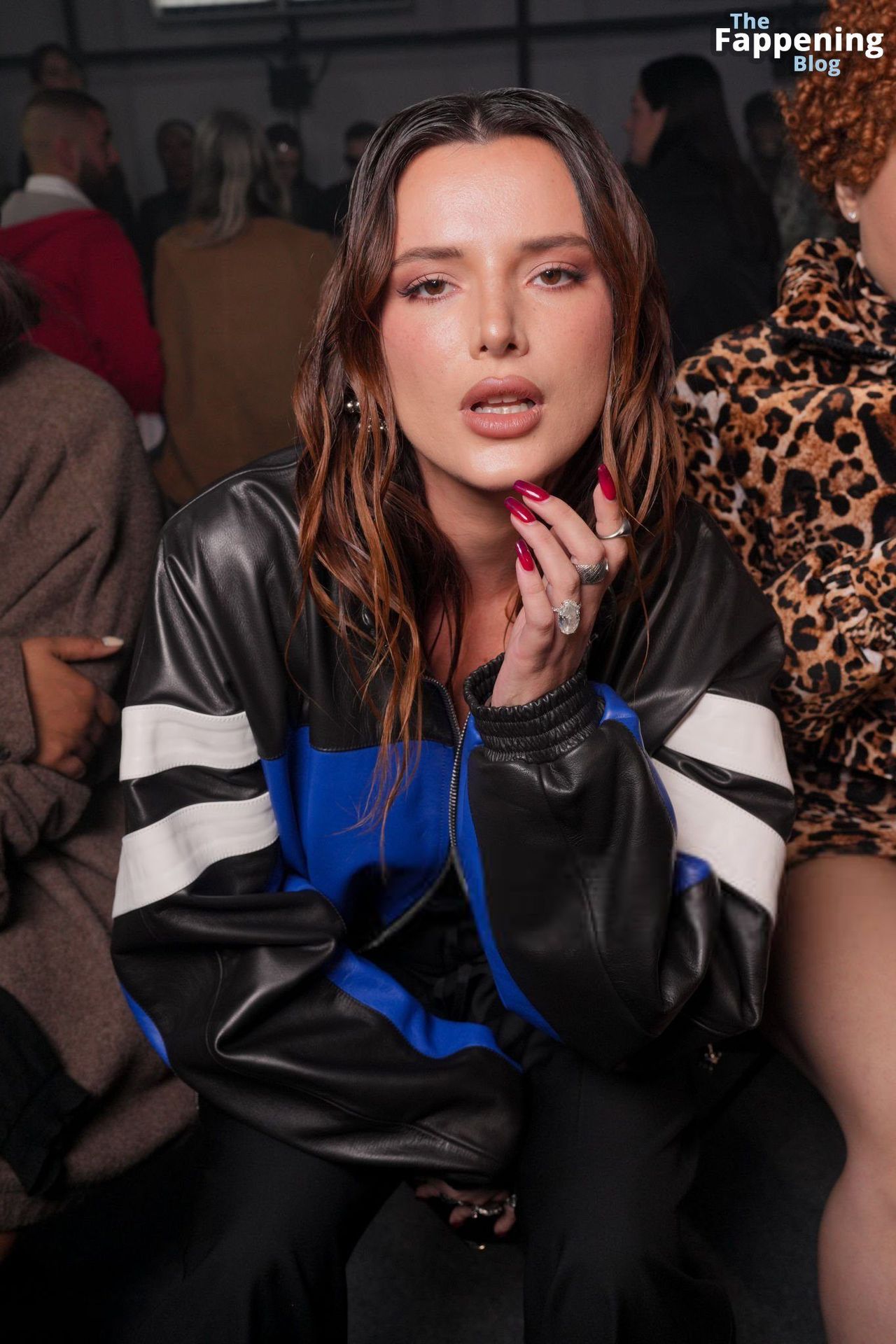 Bella Thorne Goes Braless in a Leather Jacket at the Vetements Show in Paris (28 Photos)