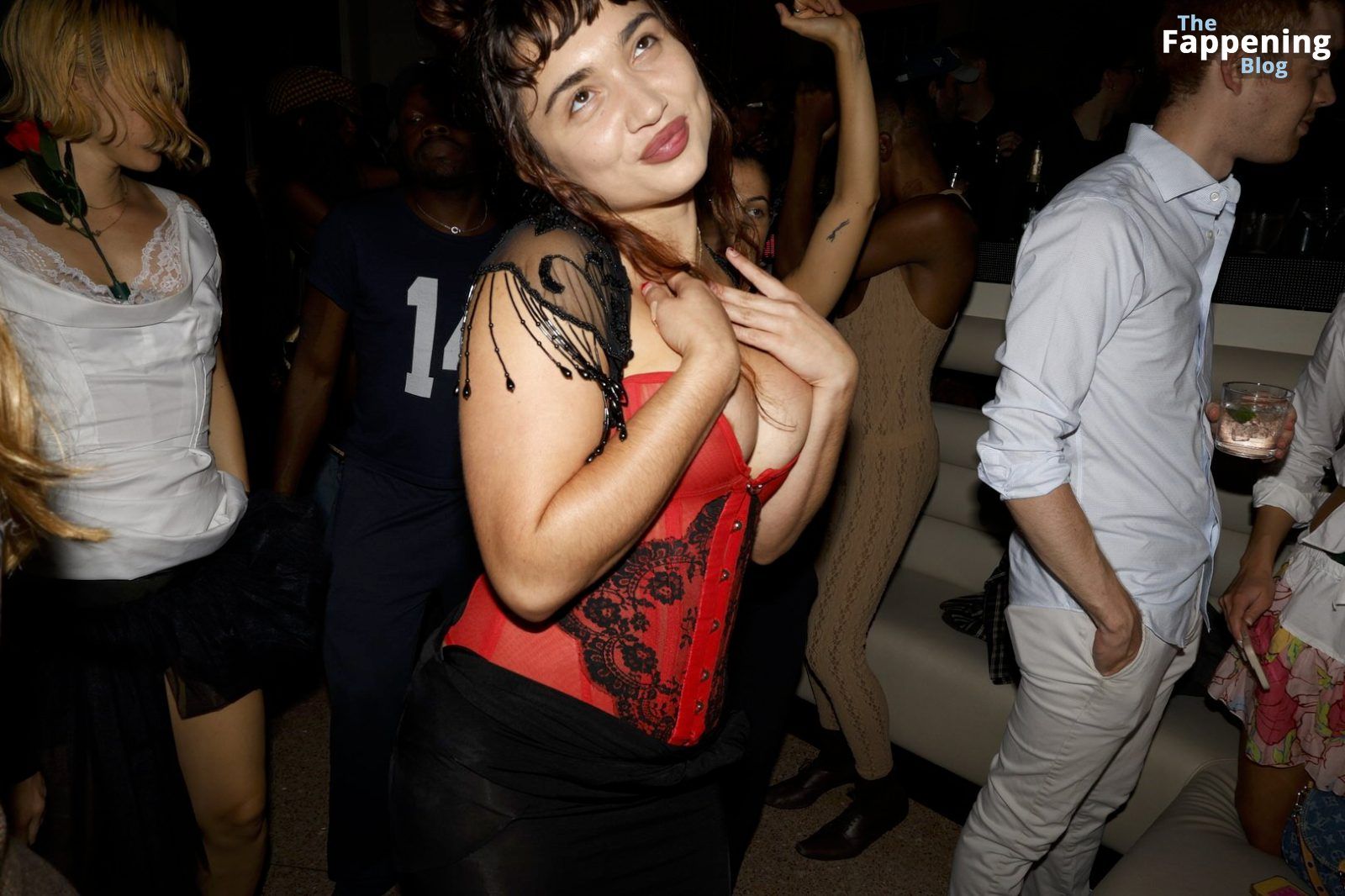 Rowan Blanchard Shows Off Her Sexy Boobs at the Party (8 Photos)