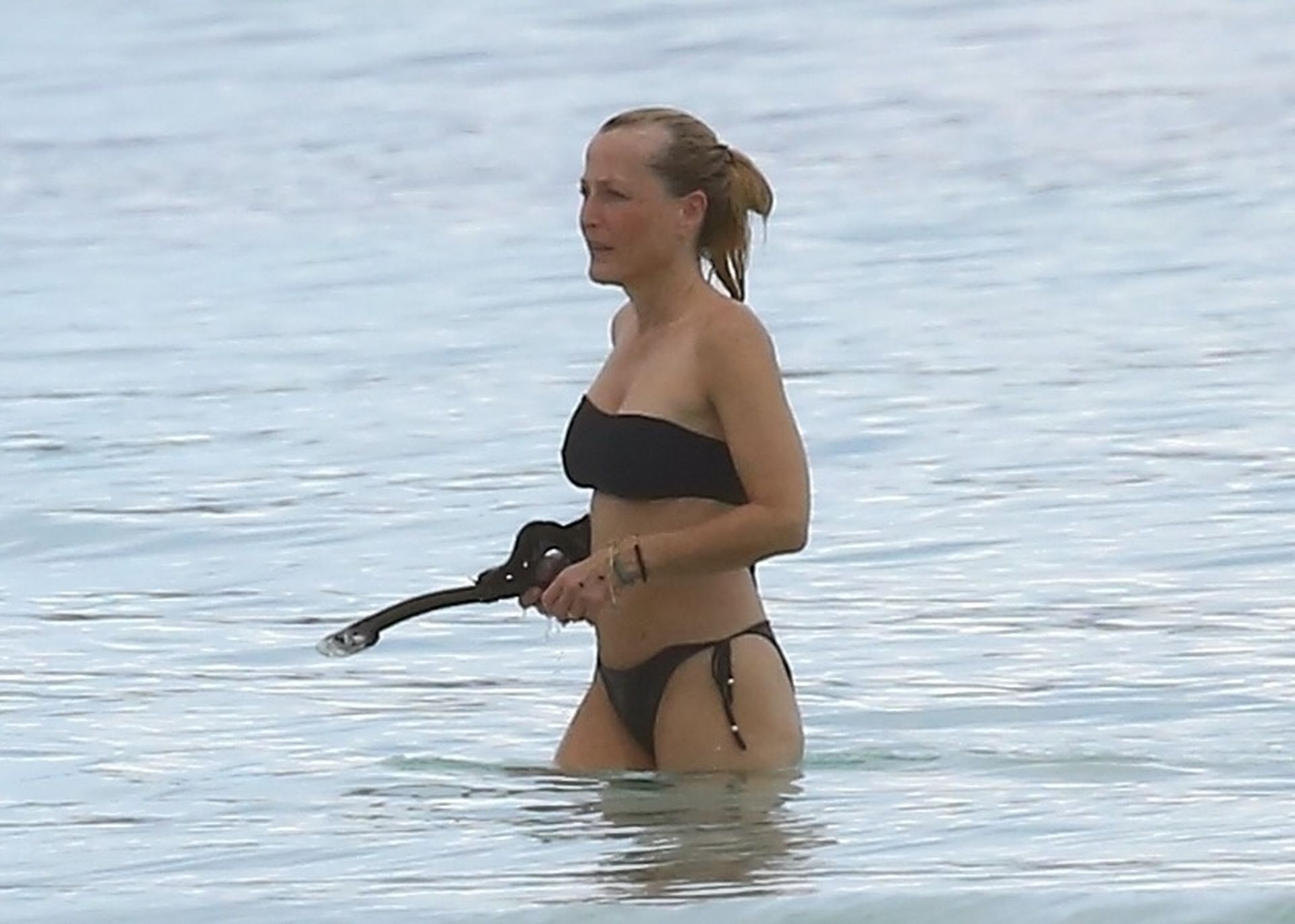 Gillian Anderson Shows Off Her Sexy Bikini Body on the Beach (31 Photos)