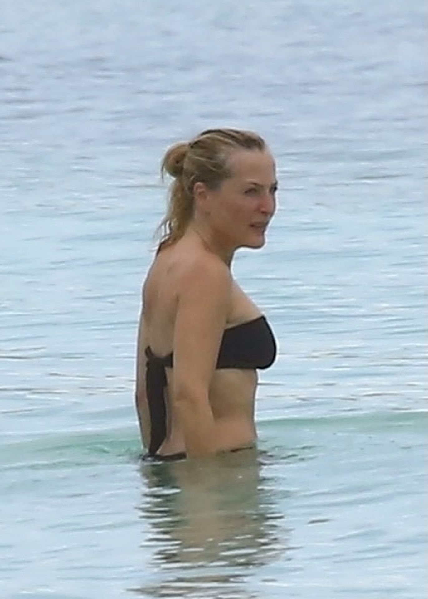 Gillian Anderson Shows Off Her Sexy Bikini Body on the Beach (31 Photos)