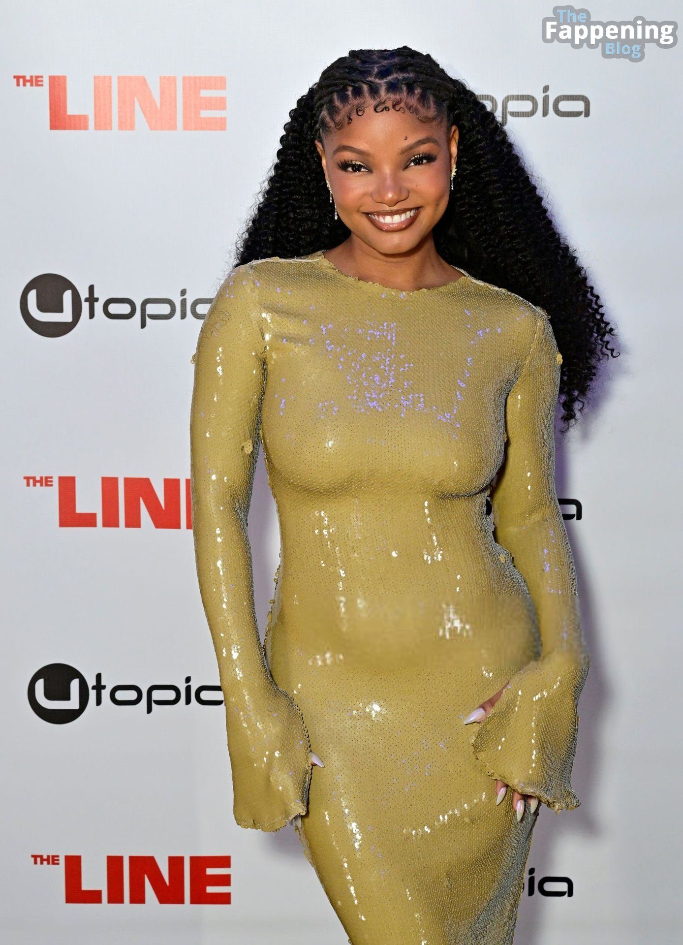 Halle Bailey Shows Off Her Goods at “The Line” Premiere in NYC (10 Photos)