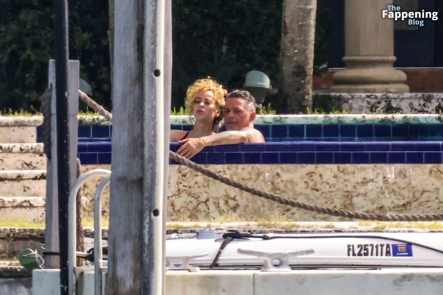 Candela Marquez &amp; Alejandro Sanz Pack on the PDA During a Day by the Pool in Miami (54 Photos)