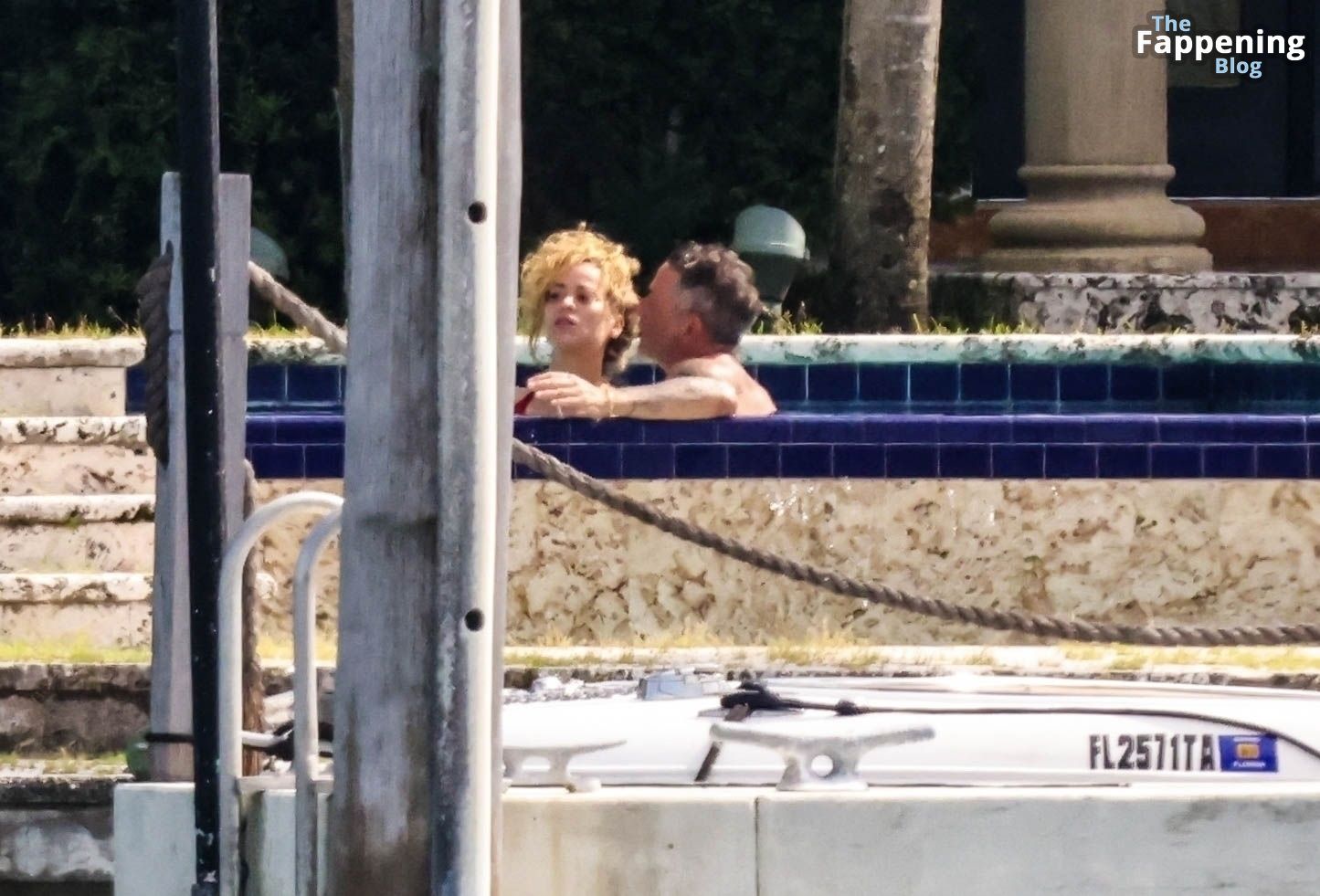 Candela Marquez &amp; Alejandro Sanz Pack on the PDA During a Day by the Pool in Miami (54 Photos)