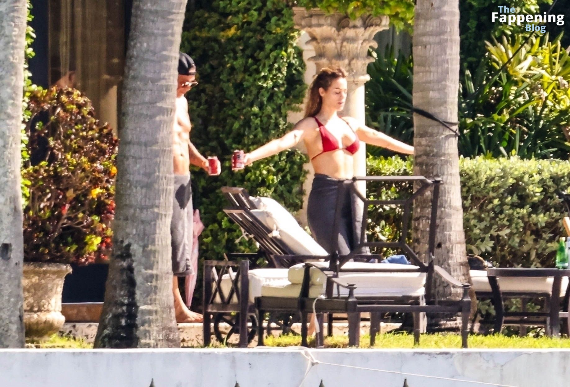 Candela Marquez &amp; Alejandro Sanz Pack on the PDA During a Day by the Pool in Miami (54 Photos)