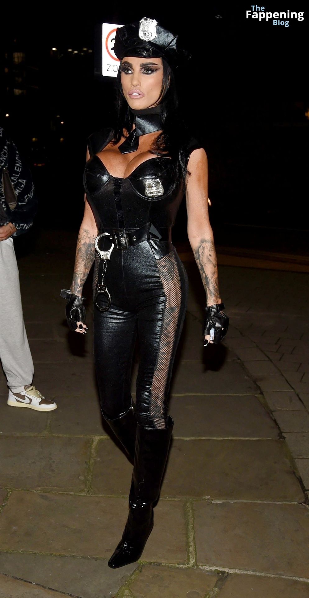 Katie Price Dresses as a Busty Police Officer for The Bridge Bar’s Halloween Party in Leeds (51 Photos)