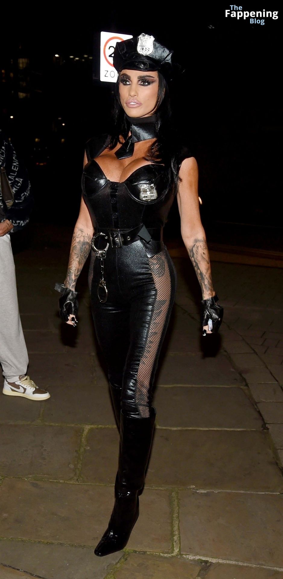 Katie Price Dresses as a Busty Police Officer for The Bridge Bar’s Halloween Party in Leeds (51 Photos)