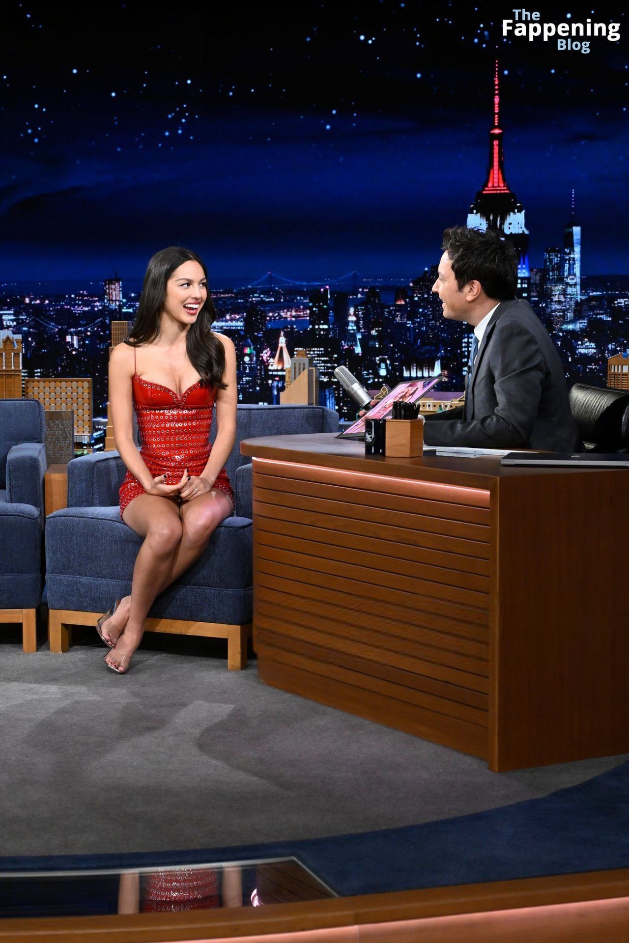 Olivia Rodrigo Looks Sexy in a Red Dress on The Tonight Show (17 Photos)